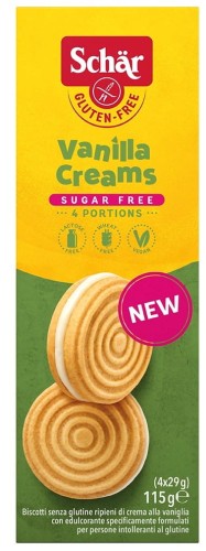 8008698040867 Vanilla Creams- ciastka z kremem waniliowym bez cukru BEZGL. 115 g