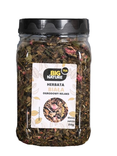 5903351628303 Herbata biała Ogrodowy Relaks 250g MIXBRANDS