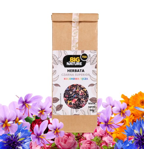 5903351627030 Herbata czarna EARL GREY KOLOROWA TĘCZA 50g MIXBRANDS