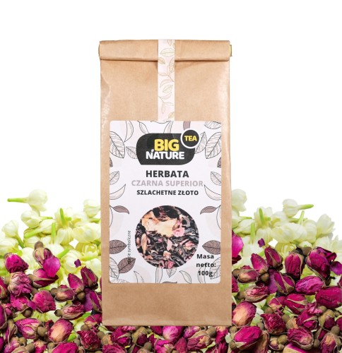 5903351627207 Herbata czarna SUPERIOR SZLACHETNE ZŁOTO 100g MIXBRANDS