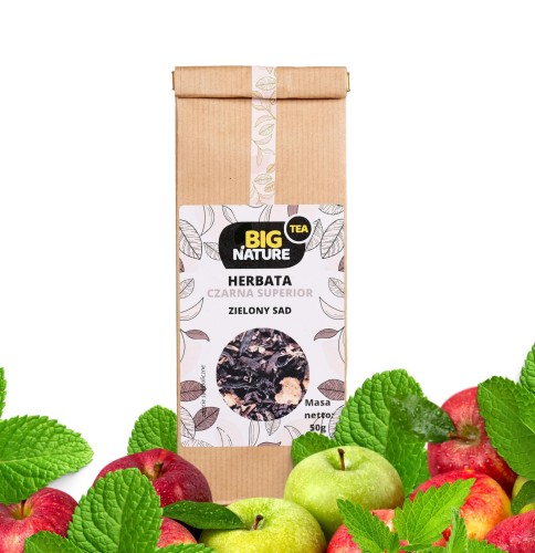 5903351626552 Herbata czarna SUPERIOR ZIELONY SAD 50g MIXBRANDS