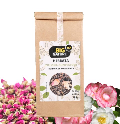 5903351627481 Herbata zielona GUNPOWDER DZIEWICZY POCAŁUNEK 100g MIXBRANDS