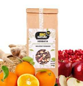 Herbata zielona GUNPOWDER MELODIA ZMYSŁÓW 100g  MIXBRANDS