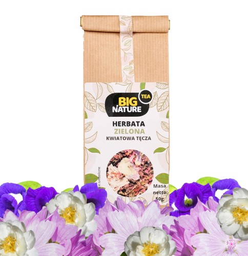 5903351627627 Herbata zielona KWIATOWA TĘCZA 50g MIXBRANDS