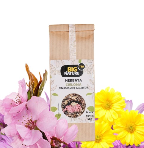 5903351627382 Herbata zielona PRZYCIĄGNIJ SZCZĘŚCIE 50g MIXBRANDS