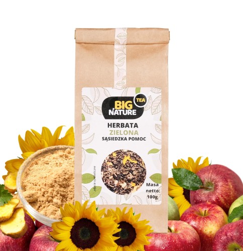 5903351627528 Herbata zielona SĄSIEDZKA POMOC 100g MIXBRANDS