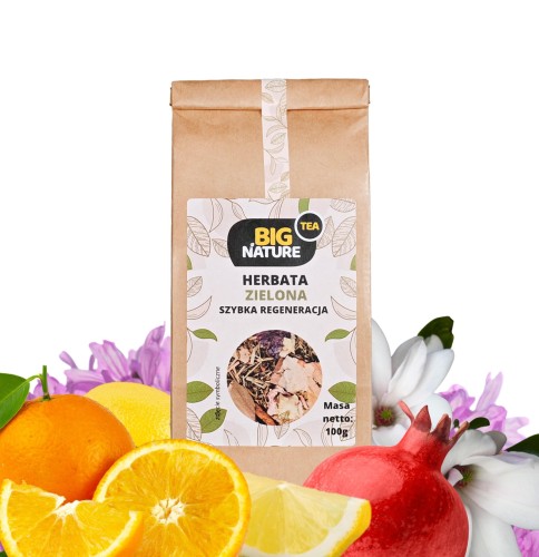 5903351627337 Herbata zielona SZYBKA REGENERACJA 100g MIXBRANDS