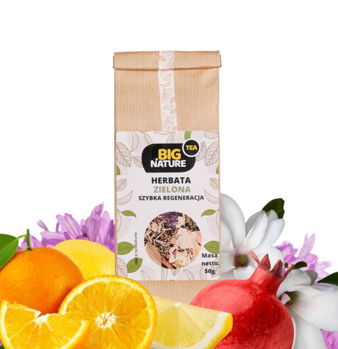 5903351627344 Herbata zielona SZYBKA REGENERACJA 50g MIXBRANDS
