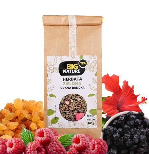 5903351627658 Herbata zielona UDANA RANDKA 100g MIXBRANDS