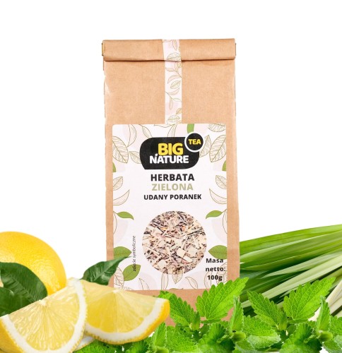 5903351626941 Herbata zielona UDANY PORANEK 100g MIXBRANDS