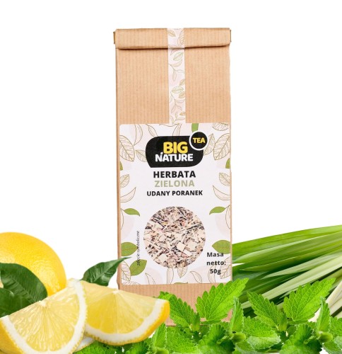 5903351626934 Herbata zielona UDANY PORANEK 50g MIXBRANDS