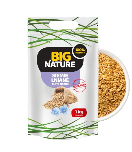 5903351628969 Siemię lniane ZŁOTE ziarno 1kg MIXBRANDS