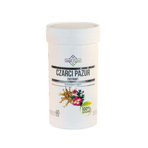 5902706732610 CZARCI PAZUR EKSTRAKT 60 KAPSUŁEK (500 mg) - SOUL FARM
