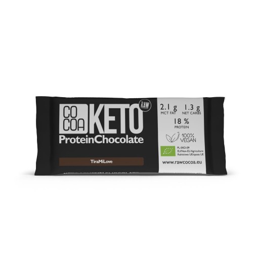 5902565216306 CZEKOLADA KETO PROTEINOWA O SMAKU TIRAMISU BIO 40 g - COCOA