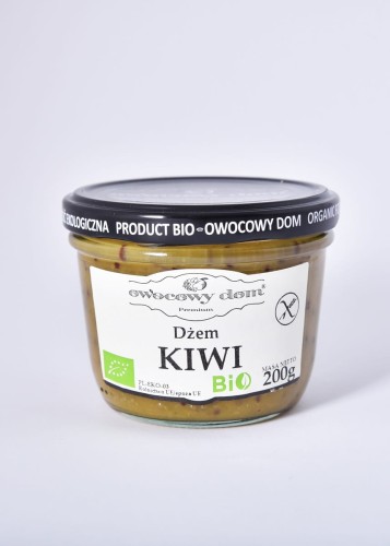 5902768883442 DŻEM Z MINI KIWI O OBNIŻONEJ ZAWARTOŚCI CUKRU BEZGLUTENOWY BIO 200 g - OWOCOWY DOM