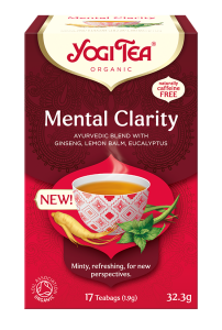 HERBATKA AJURWEDYJSKA JASNOŚĆ UMYSŁU (MENTAL CLARITY) BIO (17 x 1,9 g) 32,3 g - YOGI TEA
