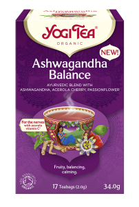 HERBATKA AJURWEDYJSKA RÓWNOWAGA Z ASHWAGANDHĄ (ASHWAGANDHA BALANCE) BIO (17 x 2 g) 34 g - YOGI TEA