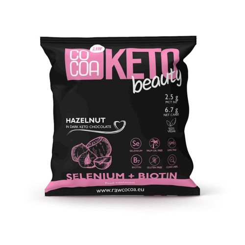 5902565215842 ORZECHY LASKOWE W KETO CZEKOLADZIE CIEMNEJ BEAUTY 70 g - COCOA