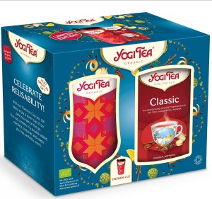 ZESTAW HERBATKA KLASYCZNA CLASSIC BIO 17 x 2,2g 37,4 g & KUBEK TERMICZNY - YOGI TEA