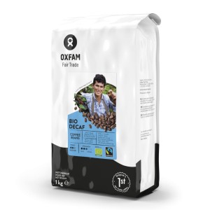 KAWA ZIARNISTA BEZKOFEINOWA ARABICA/ROBUSTA FT BIO 1 kg - OXFAM