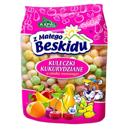 5907799261610 Kulki kukurydziane Z Małego Beskidu o smaku owocowym Axpal, 15g