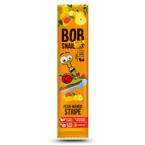 4820206080752 Bob Snail Stripe gruszka-mango 14g