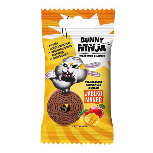 5902444124517 Przekąska owocowa o smaku jabłko-mango Bunny Ninja, 15g