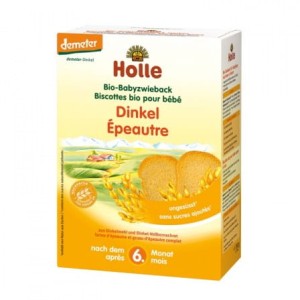 SUCHARKI ORKISZOWE PO 6 MIESIĄCU DEMETER BIO (2 x 100 g) 200 g - HOLLE