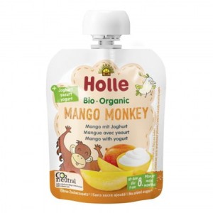 Mus owocowy z jogurtem BIO "MANGO MAŁPKA" BIO HOLLE 85g