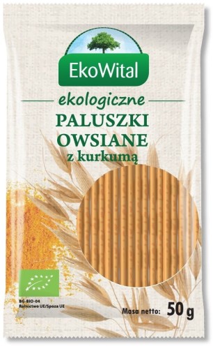 5908249979321 Paluszki owsiane pełnoziarniste z kurkumą BIO 50 g