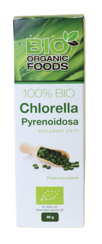 5901549747225 CHLORELLA PYRENOIDOSA BIO (250 mg) 320 TABLETEK - BIO ORGANIC FOODS