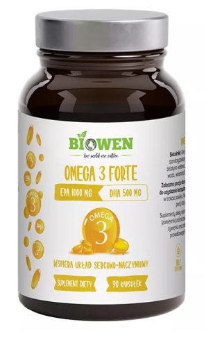 5904806120427 OMEGA 3 FORTE 90 KAPSUŁEK - HEMPKING (BIOWEN)