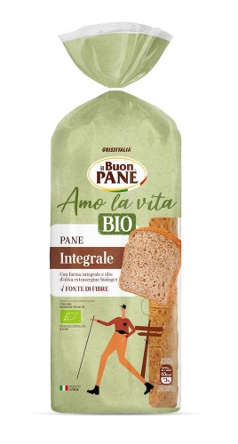 8005221301327 CHLEB TOSTOWY PEŁNOZIARNISTY BIO 400 g - IL BUON PANE