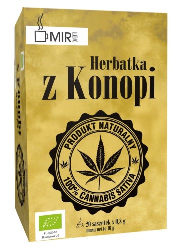 5908228098562 HERBATKA Z KONOPI BIO (20 x 0,8 g) 16 g - MIR-LEK