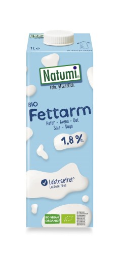 9020200032671 NAPÓJ OWSIANO - SOJOWY 1,8 % BEZ DODATKU CUKRÓW BIO 1 L - NATUMI