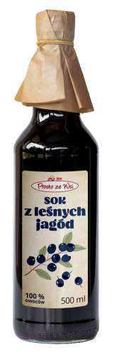 5907707433207 SOK Z LEŚNYCH JAGÓD 500 ml - PROSTO ZE WSI