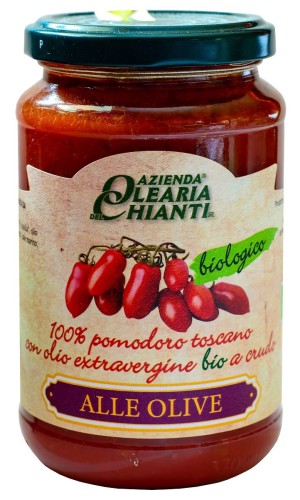 8004025801507 SOS POMIDOROWY Z TOSKAŃSKICH POMIDORÓW Z OLIWKAMI BEZGLUTENOWY BIO 340 g - AZIENDA OLEARIA CHIANTI
