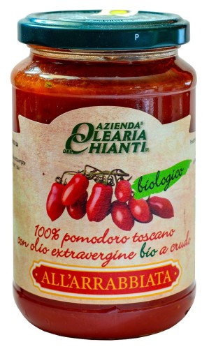 8004025801521 SOS POMIDOROWY Z TOSKAŃSKICH POMIDORÓW PIKANTNY BEZGLUTENOWY BIO 340 g - AZIENDA OLEARIA CHIANTI