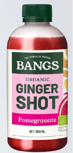 5706296001466 SHOT IMBIROWY Z GRANATEM BEZ DODATKU CUKRU BIO 300 ml - BANGS
