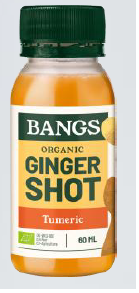 5706296901933 SHOT IMBIROWY Z KURKUMĄ BEZ DODATKU CUKRU BIO 60 ml - BANGS