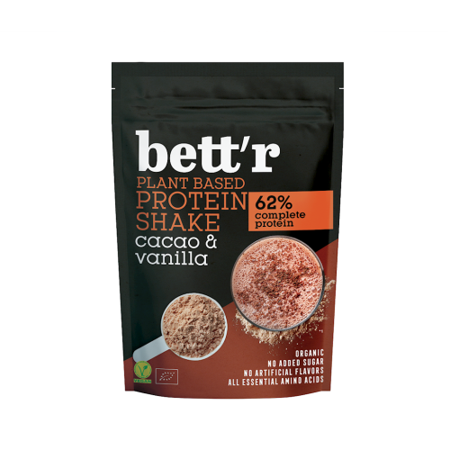 3800233781731 SHAKE PROTEINOWY KAKAO I WANILIA BEZ DODATKU CUKRU BIO 500 g - BETT'R