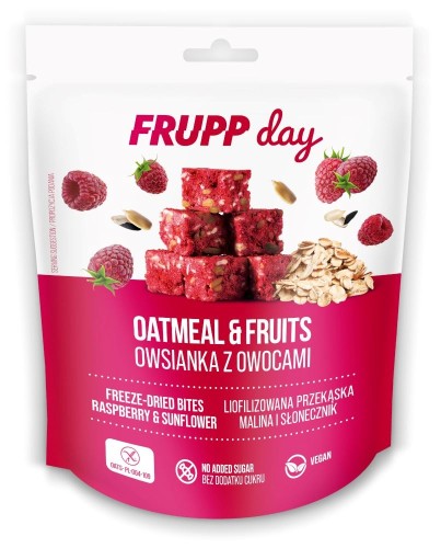 5900038003736 FRUPP DAY KOSTKI OWSIANE MALINA - SŁONECZNIK BEZGLUTENOWE 25 g - CELIKO