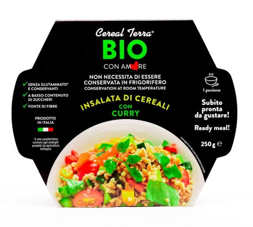 8024336001090 SAŁATKA ZBOŻOWA Z WARZYWAMI I CURRY BIO 200 g - CEREAL TERRA