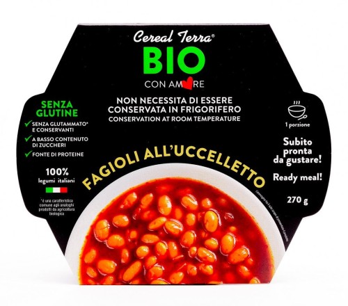 8024336014458 FASOLKA CANNELLINI Z POMIDORAMI BIO 270 g - CEREAL TERRA
