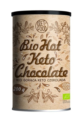 5903933643069 KETO GORĄCA CZEKOLADA BIO 200 g - DIET-FOOD