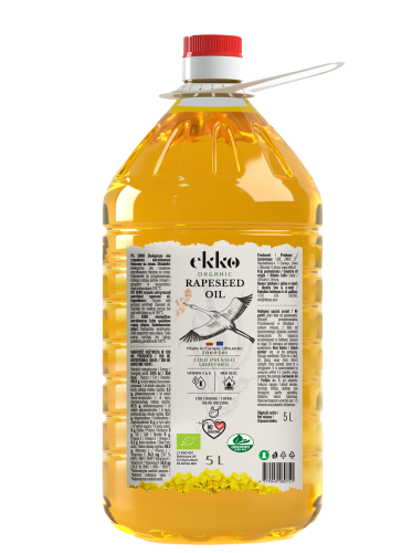 4779048080751 OLEJ RZEPAKOWY TŁOCZONY NA ZIMNO BIO 5 L - EKKO