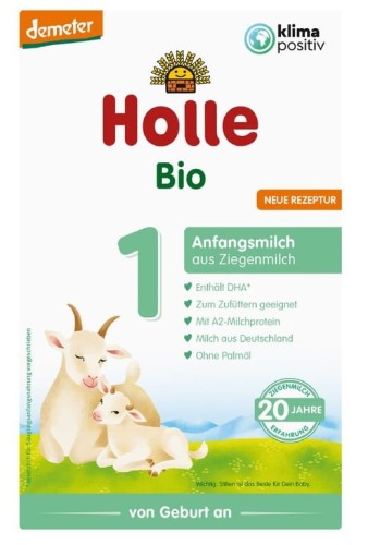 7640230491877 MLEKO POCZĄTKOWE KOZIE 1 DLA NIEMOWLĄT OD URODZENIA BIO 400 - HOLLE