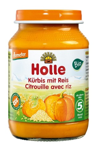 7640230492928 DYNIA - RYŻ BEZ DODATKU CUKRÓW BEZGLUTENOWE OD 5 MIESIĄCA DEMETER BIO 190 g (SŁOIK) - HOLLE