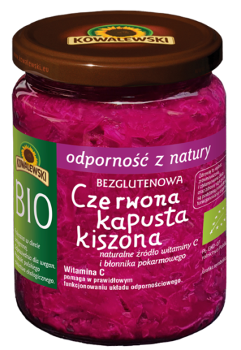 5900900003710 KAPUSTA KISZONA CZERWONA BEZGLUTENOWA BIO 400 g - KOWALEWSKI