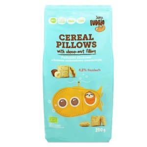 Poduszeczki zbożowe z kremem orzechowym bezglutenowe Super Fudgio, 200g